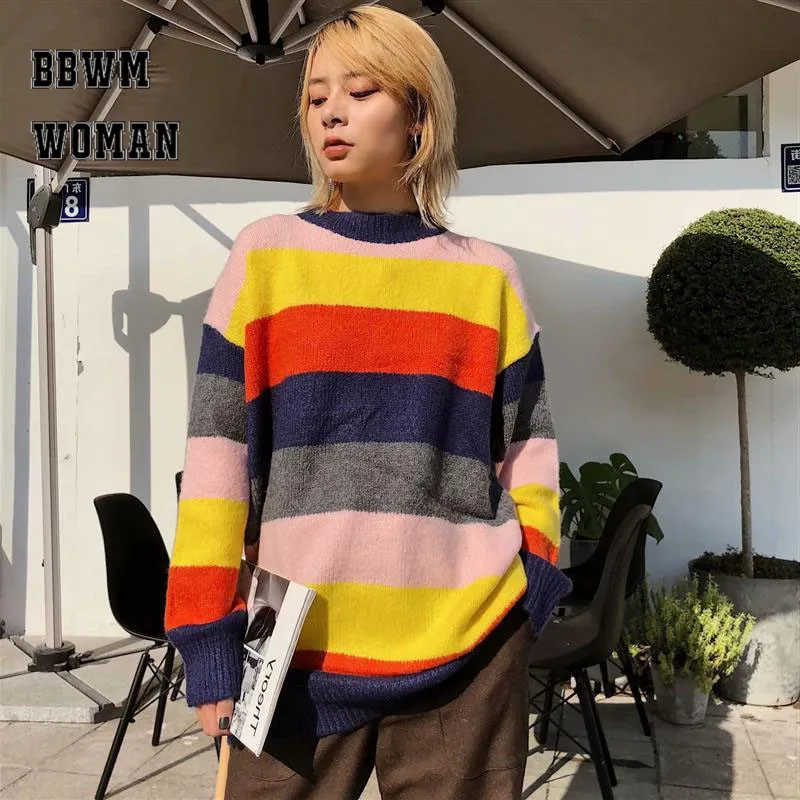 Macaron цвет свежий для женщин свитер с длинным рукавом Круглый средства ухода за кожей Шеи Модные женские свитеры для ZO1216