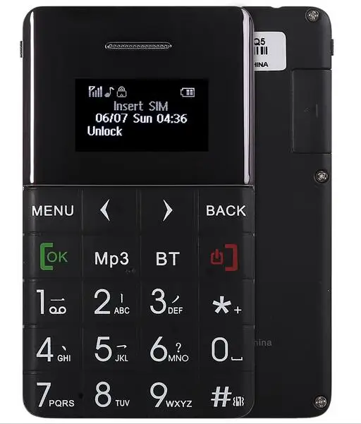 AIEK Qmart Q5 2G GSM Card Mobile Phone 5.5mm Ultra Thin