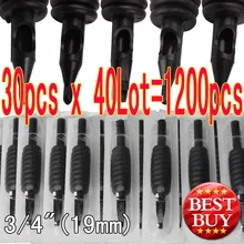 1200 шт. x одноразовые насадки для тату-трубки разных размеров для иглы чернил Набор 3/"(19 мм) LD-TG-E3660-1200A