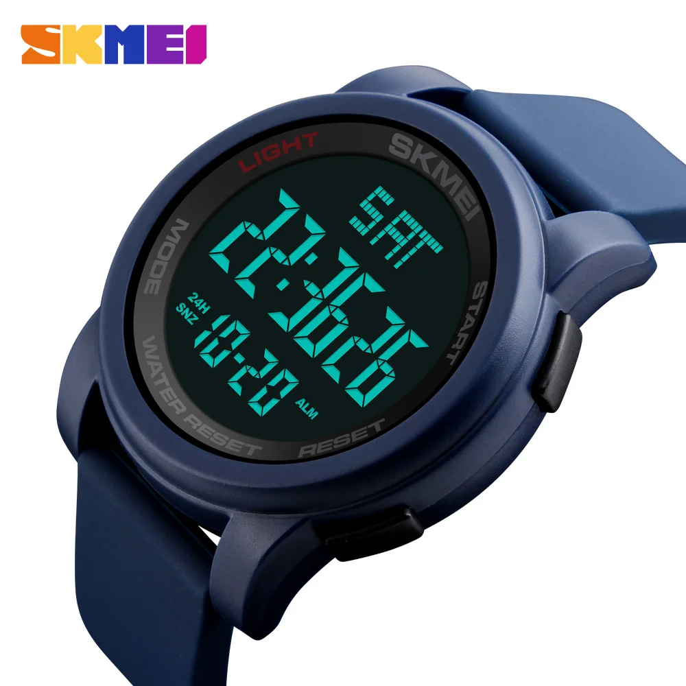 

SKMEI Men Sports Watches Double Time Countdown Electronic Digital Wristwatches Man Clock Relojes Waterproof Relogio Masculino