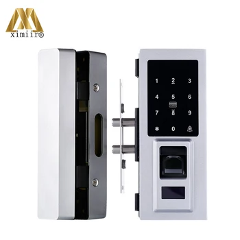 

Smart Glass Door Lock Biometric Fingerprint Door Lock XM-Q1 Electronic MF Keyless Keypad Frameless Glass Door Lock