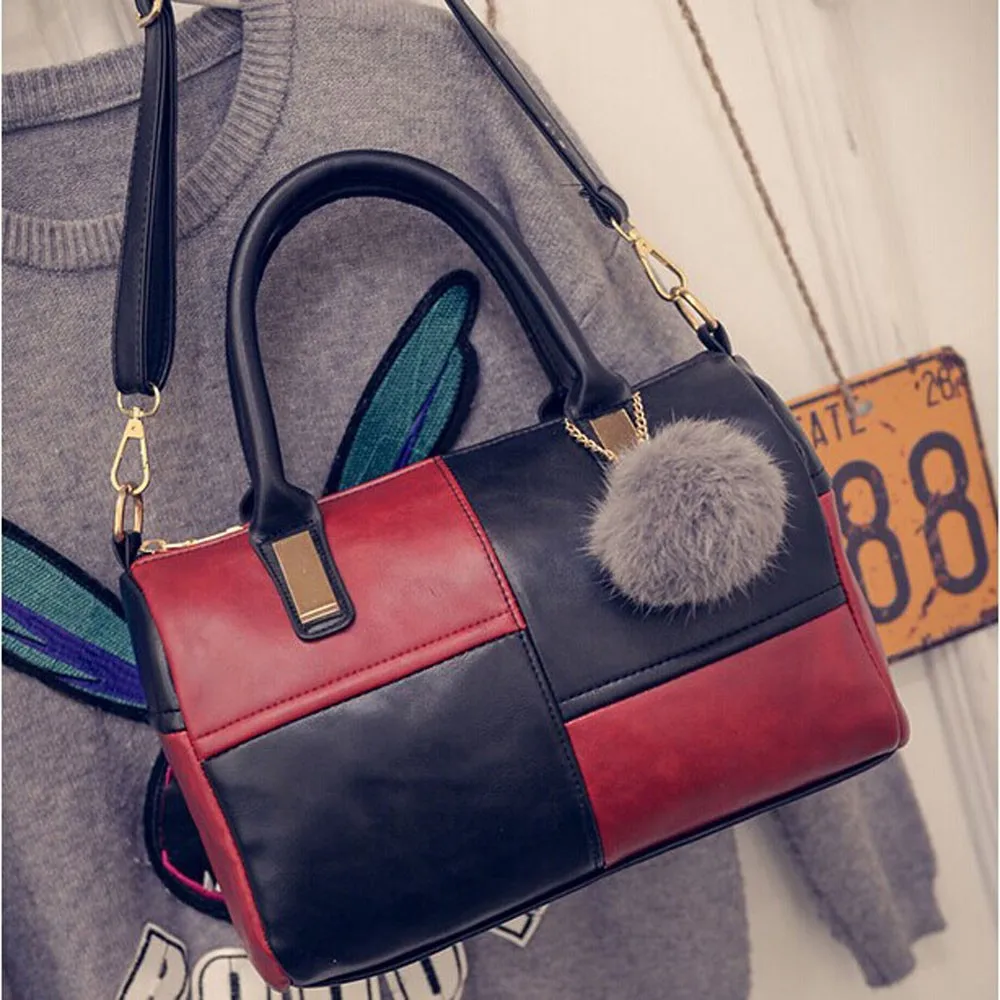 Летняя модная женская сумка, кожаные сумки, женская кожаная сумка, сумка через плечо, сумка-тоут, сумка, кошелек G3089 - Цвет: RD