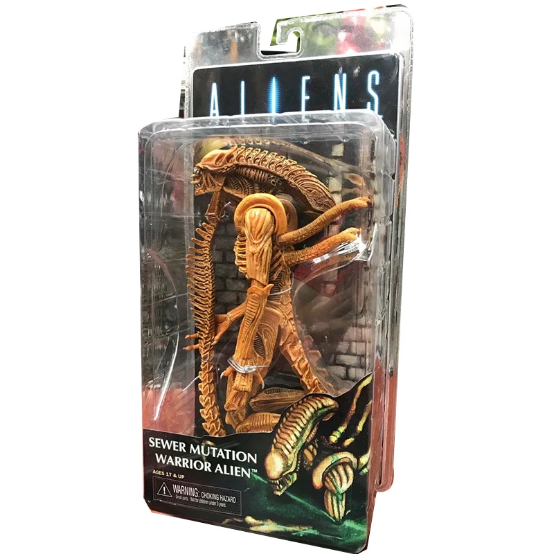 7inch Neca Sewer Mutation Warrior Alien Action Figure Toy Doll Brinquedos Figurals