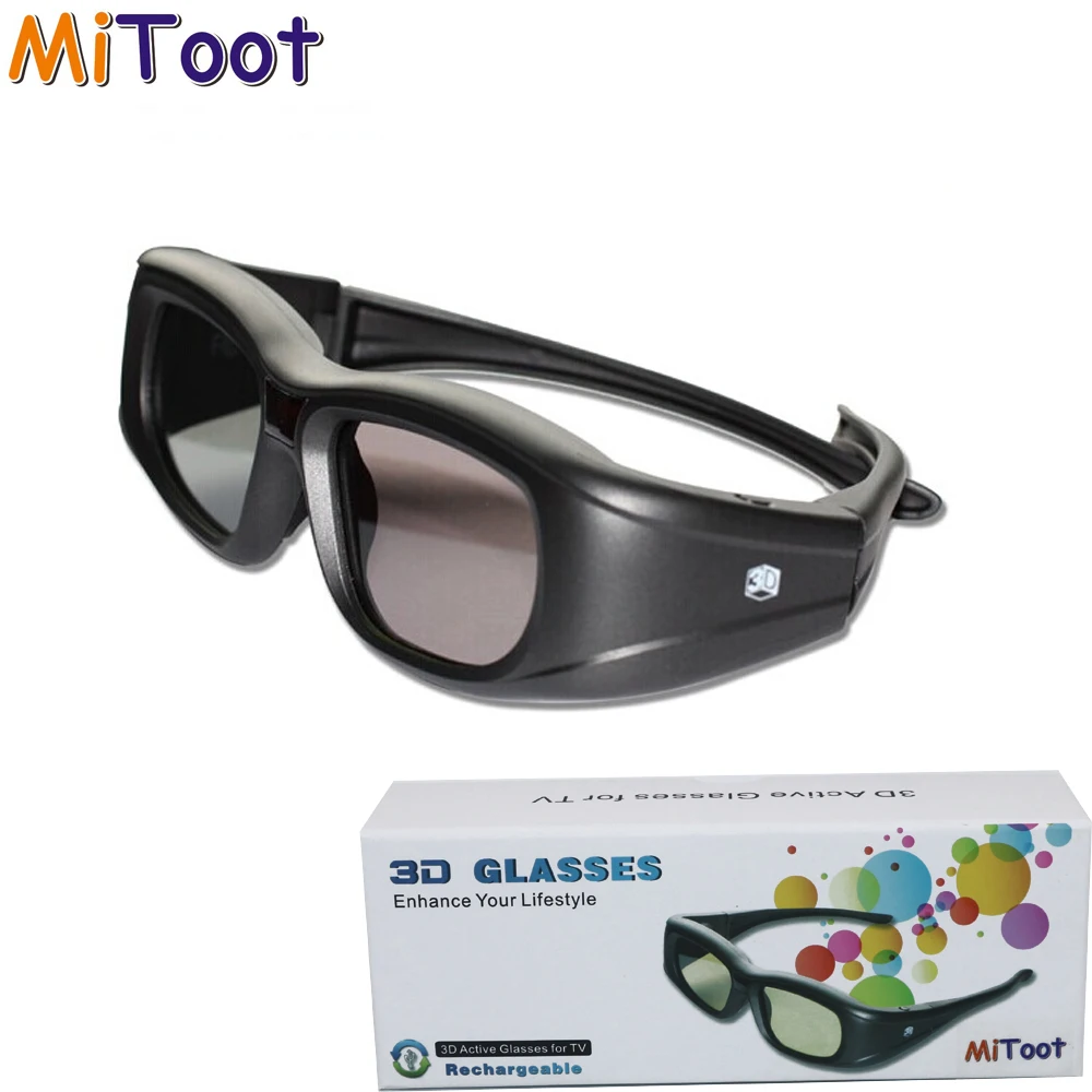 3pcs/lot Active Shutter 3D IR Infrared Glasses Eyewear for Projector