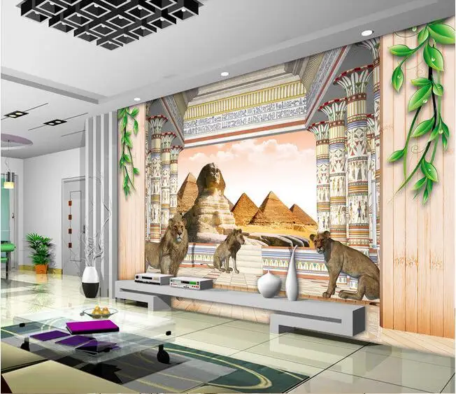 

3d wallpaper custom mural non-woven 3d room wallpaper Egyptian Pyramids 3D TV backdrop palace photo 3d wall murals wallpaper