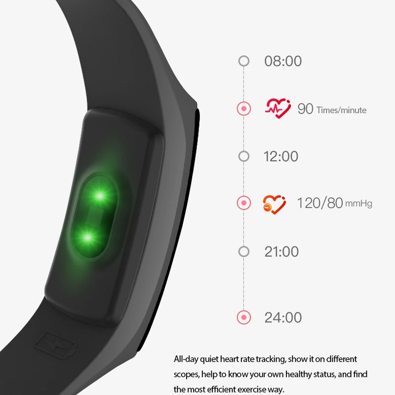 Color Screen Men Women Smart Watch Sport Fitness Bracelet Blood Pressure Monitoring Heart Rate Monitor Fitness Tracker Bracelet