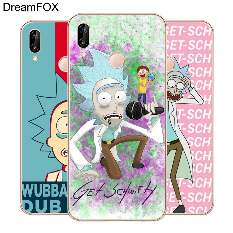 DREAMFOX M493 Забавный Rick And Morty Мягкий силиконовый чехол из ТПУ для Huawei Honor 6a 6C 7X9 10 P20 P30