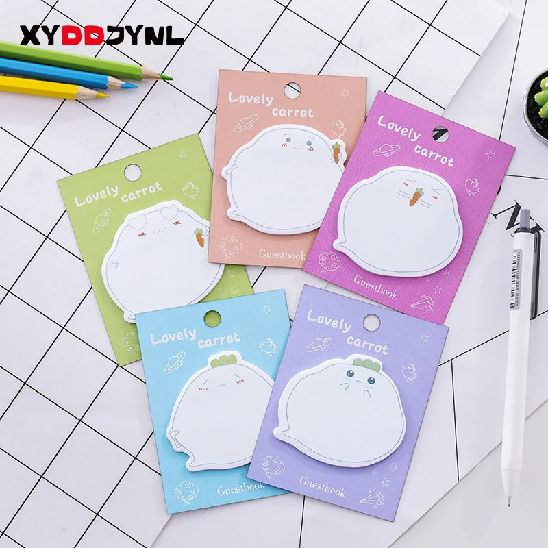 

2PC Memo Pad Expression Dialog Box Sticky Note Escolar Papelaria Notes School Supply Creative Stationery