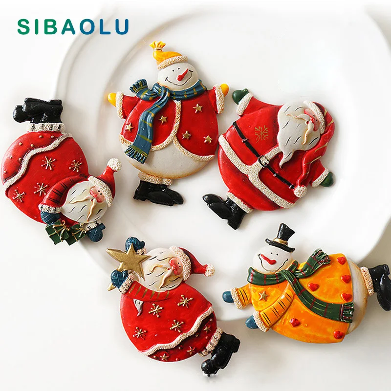 

Big Christmas Sant Claus fridge magnets whiteboard sticker Refrigerator Magnets wedding Decoration love gifts Home Decoration