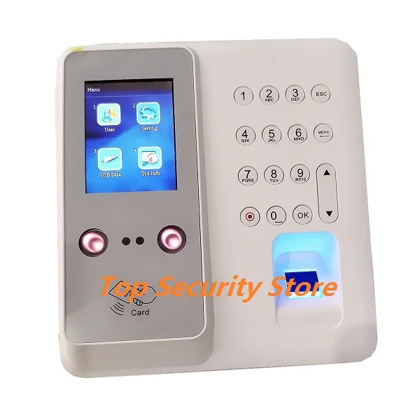 High Resolution Camera TCPIP Biometric Fingerprint and Face Recognition Time Attendance Device-7