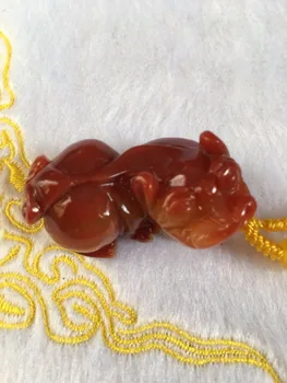 

Natural yellow dragon jade middle stylele brave troops pendant fashion models (X18020501605)