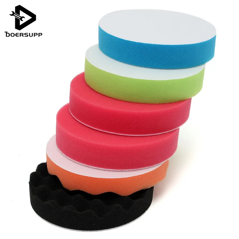 

5pcs 6 Inch 150mm Polishing Pads Set High Gross Polishing Buffing Pad Kit for Car Polisher Buffer Sponge Fine