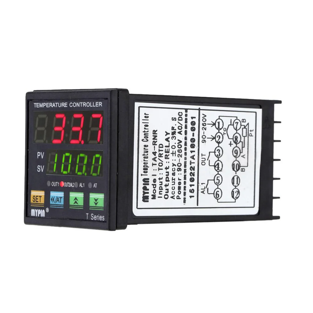 

MYPIN Digital LED PID Temperature Controller + PT100 RTD Thermistor Sensor Probe