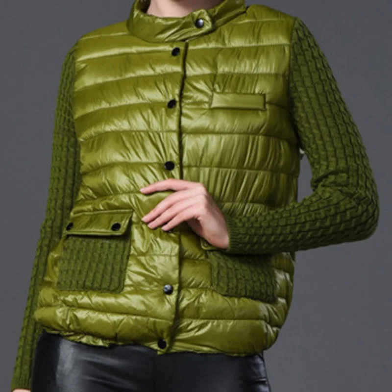 Le Bas Femelle J065 red En Coton Jacket Haut De Pardessus Décontracté 7xl Tricot Taille Vêtements green Femme Grande Européenne Pour Manteau D'hiver Vers Patchwork 2019 Black Ee9H2WDIYb