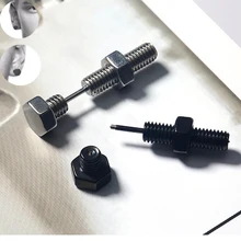 

1PC Punk Screw Ear Stud Earrings Unisex Helix Ear Piercings Jewelry Gift for Women Men