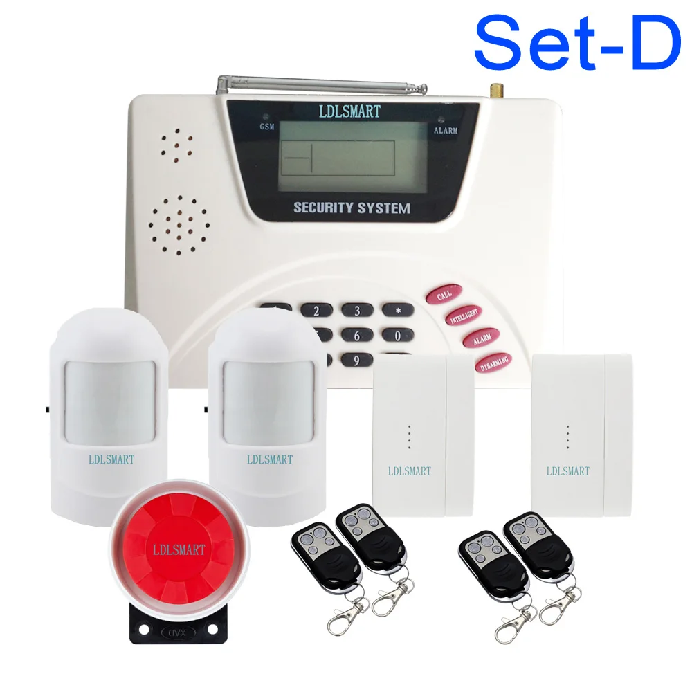 Wireless Home GSM PSTN Alarm systems House System kits With Motion Sensor | Безопасность и защита
