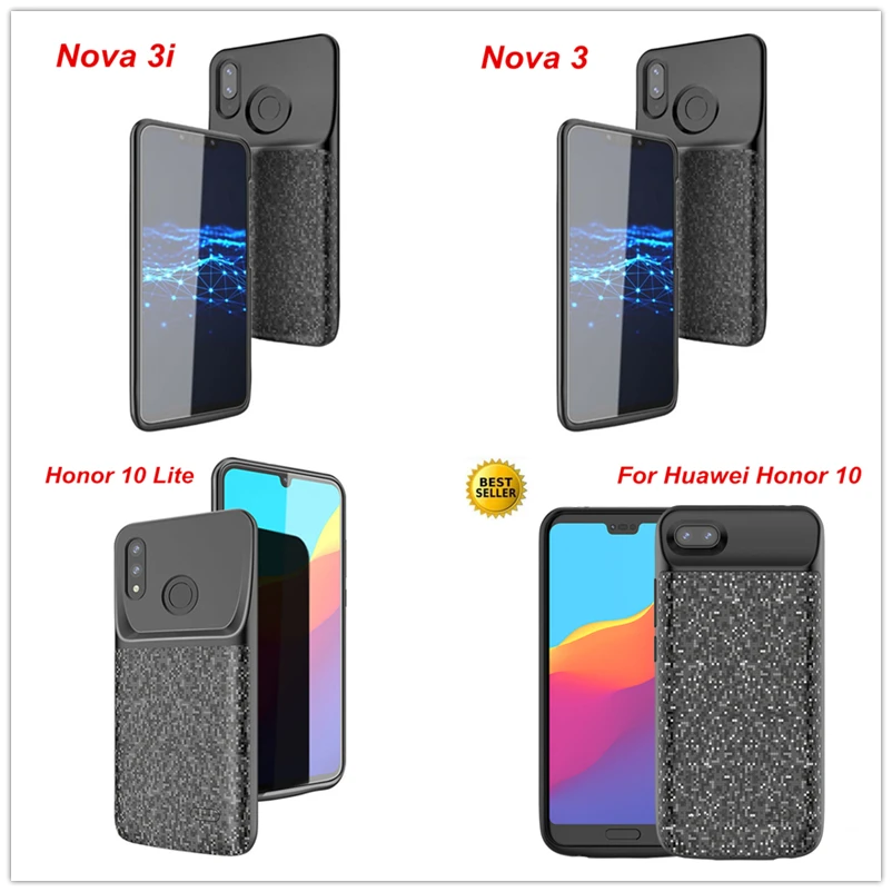 For Huawei Honor 8 9 10 10 Lite 8X Play Nova 3 3i Battery Case External Capa Battery Charger Case Cover Power Bank