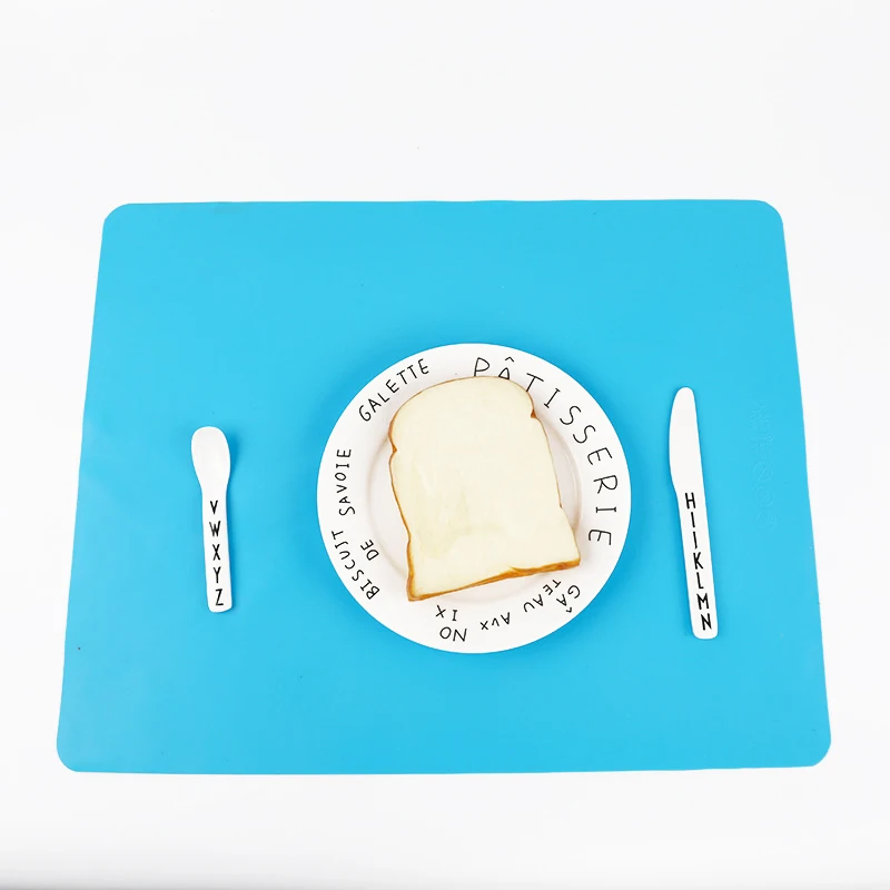 50*40cm Large Non Slip Silicone Food Place Dinning Mat Kids Pad Baking Liner Cup Coaster Placemat Kitchen Bakeware Table | Дом и сад