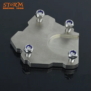 

Universal Stainless Steel Kickstand Plate Foot Pad Support For Yamaha Honda Suzuki Harley Motorcycle