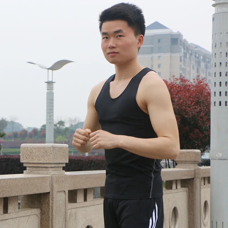 2018 Men Exercise Suspender Vest Under Waist font b Sport b font Dry Quick font b