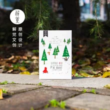 30 шт./Партия красная открытка для верховой езды/поздравительная открытка/рождественские и новогодние подарки