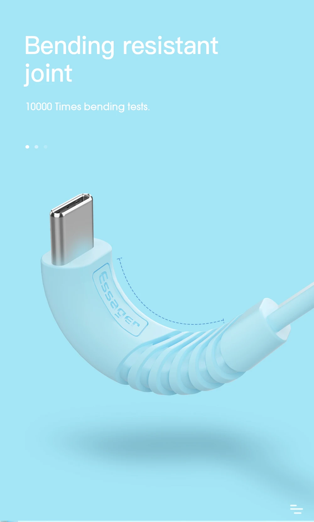 Кабель Essager usb type-C для samsung Xiaomi Redmi Note 8 7 K20 OnePlus 7 Pro провод для быстрой зарядки кабель USBC type-c USB-C зарядное устройство