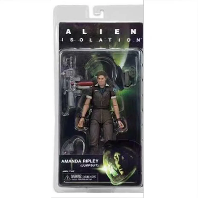 NECA Sci-Fi Terror Movie Aliens Isolation Amanda Ripley Compression Suit Jump Suit Xenomorph Action Figure18cm  (2)