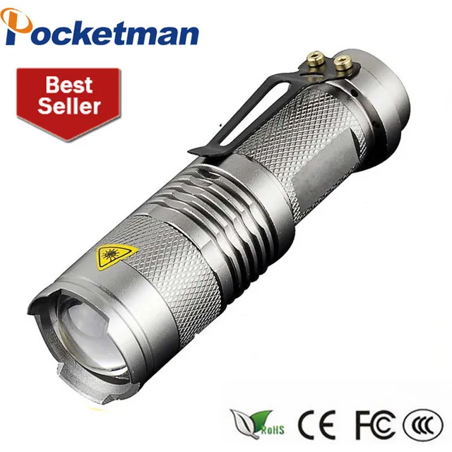 

Mini LED Flashlight Zoomable Q5 Water Resistant 7W Flashlight Lanterna Torche Torch Adjustable Focus ZK93