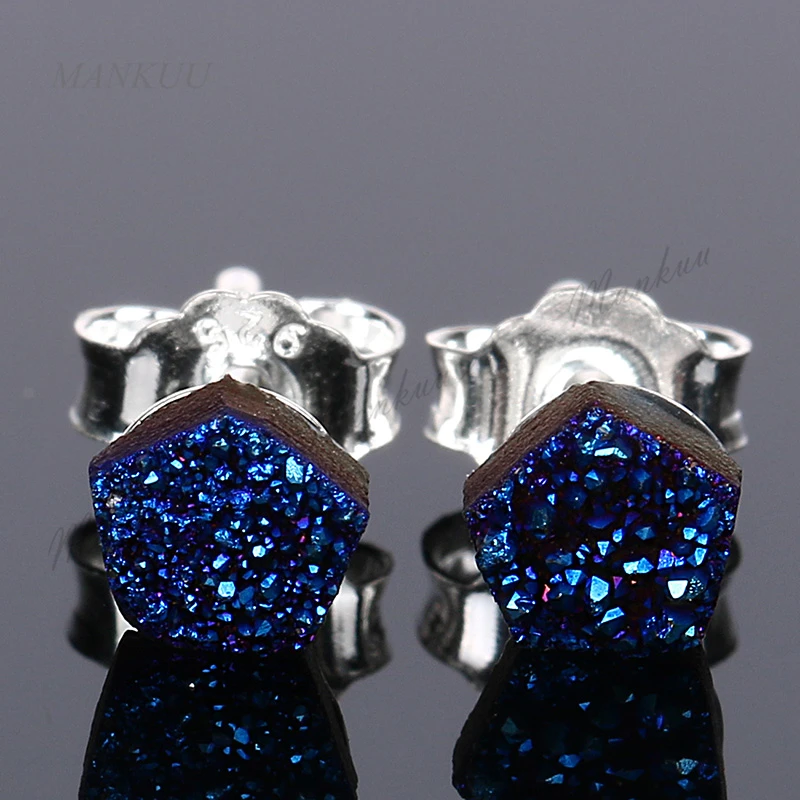 Серьги с натуральным драгоценным камнем 4 мм|women earrings|earring mixdruzy earrings |