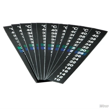 

NEW 10pcs Stick-On Aquarium Fish Tank Thermometer Temperature Sticker-W110