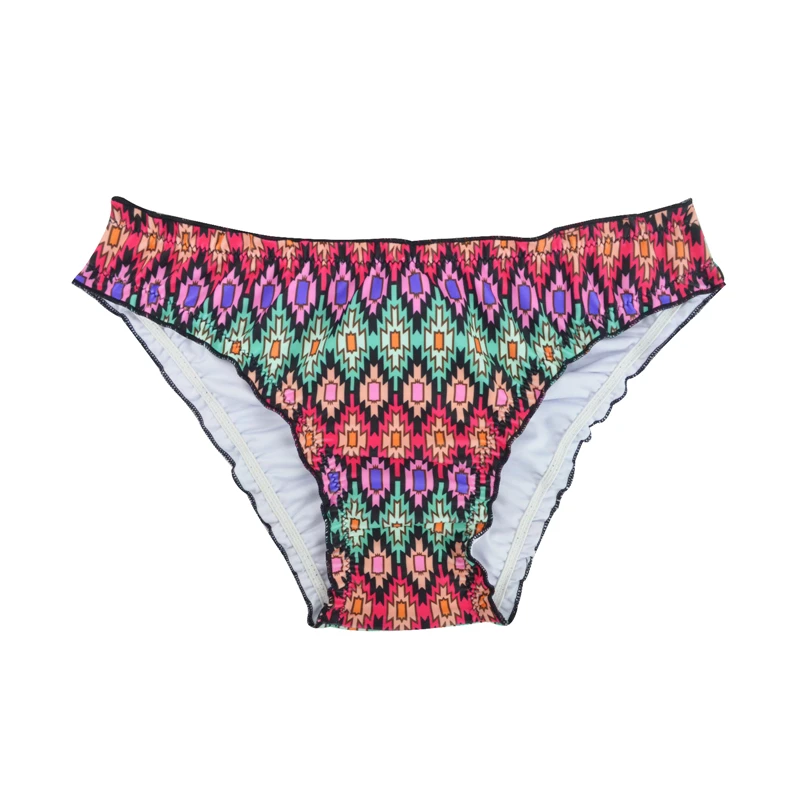 M& M/, сексуальные бразильские женские плавки-бикини, шорты с принтом микро-шифона, Раздельный купальник из двух частей, купальный костюм, B607 - Цвет: B607M