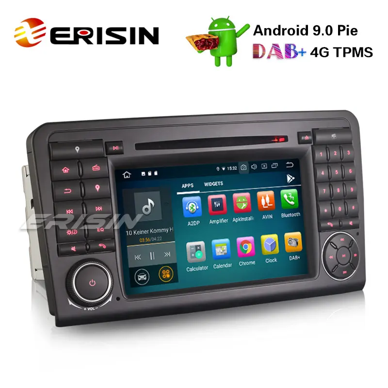 Top Erisin ES7983L 7" 8-Core Android 9.0 GPS DAB+ Car Stereo CD DVR BT for Mercedes ML/GL Klasse W164 X164 2