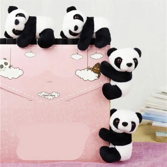 Panda Note Clip Симпатичные памятки плюшевые игрушки закладки зажимы для заметок Закладка письмо Скрепка