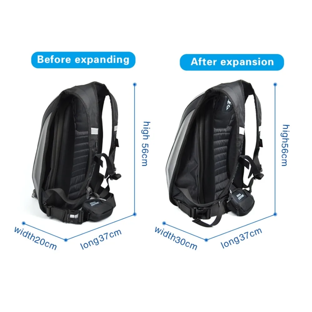 NEW Men's motorcycle backpack Moto bag Waterproof shoulders reflective helmet bag motorcycle Riding racing package