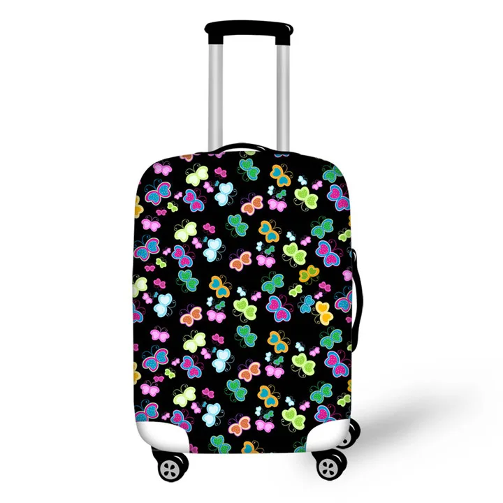 Аксессуары для путешествий с Эйфелевой башней, Защитные чехлы для багажа с принтом бабочки, чехол для 18-28 дюймов, чехол для багажника - Цвет: CC3026