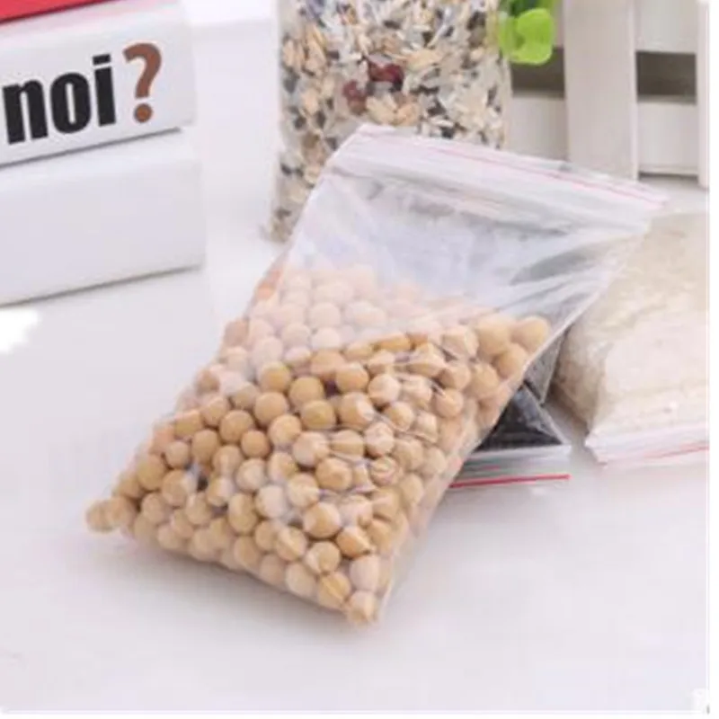 100pcs Clear Plastic 7*10cm Resealable Cellophane Small Bag Packing