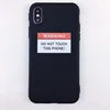 warning black
