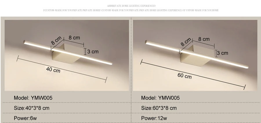 Simple LED Wall Lamp Variations