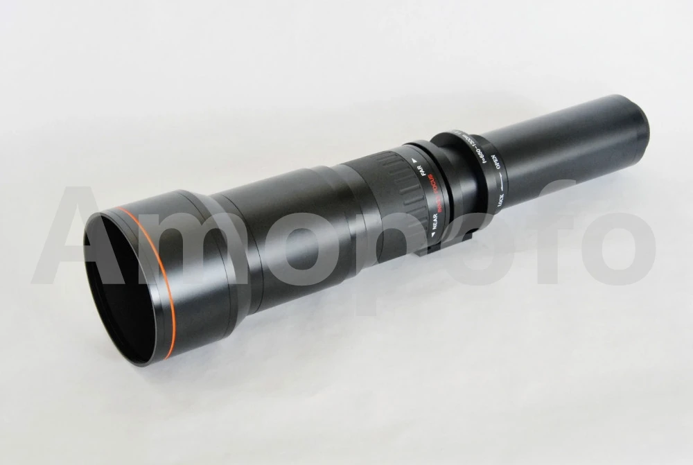 

Amopofo, 650-1300mm f/8-16 Telephoto Zoom Lens, For Sony NEX A7 A7R NEX-7 5T A6000 A5000 VG900 cameras