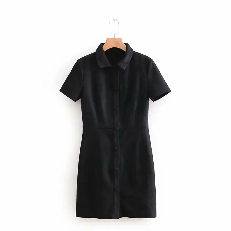

Popular new Old Bird 55-8693 European and American Fashion Windshield Button Suede Dress0224