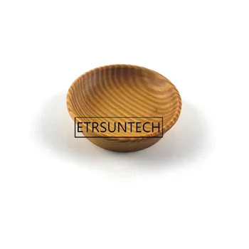 

100pcs Wood Sauce Dish Round Mini Vinegar Plate 7x2cm Tableware Sushi Kitchen Seasoning Plate