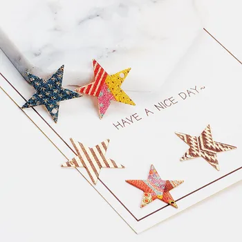 

Ritoule DIY accessories retro folk style exotic Pentagram COPPER EARRINGS Earrings Necklace Pendant