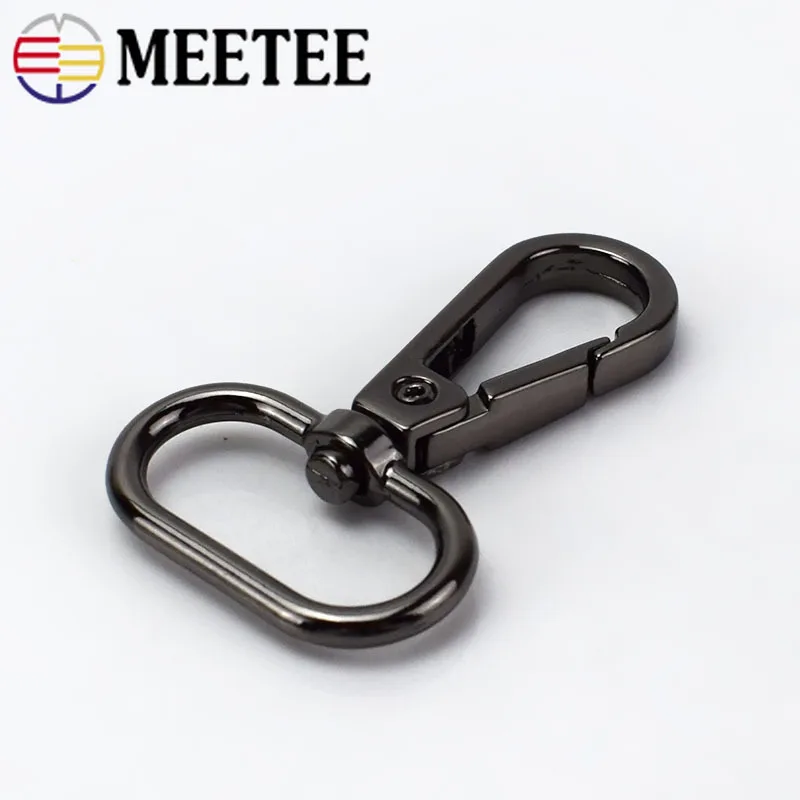 10/20 шт Meetee 25 мм металлическая сумка собачий триггер Пряжка защелкивающийся