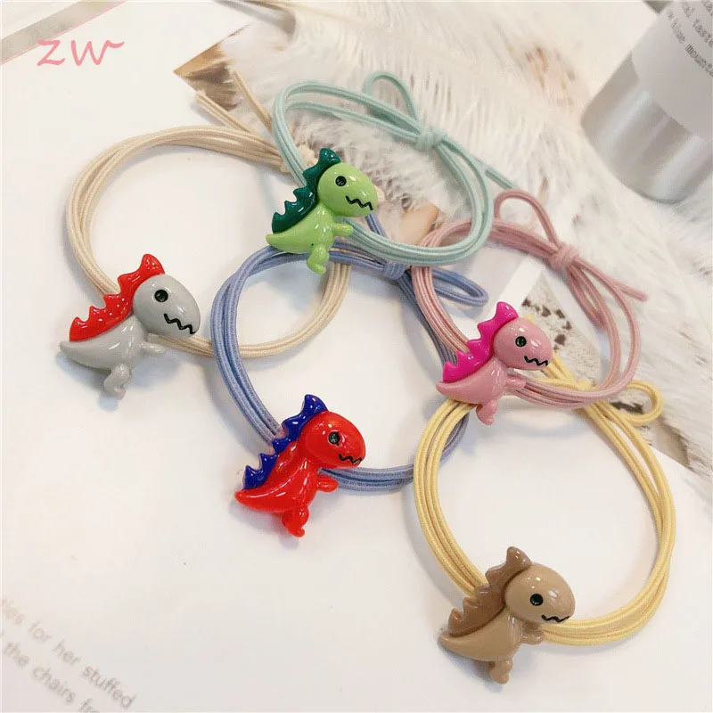 

Korean Of The Headdress Headband Rubber Band Acrylic Hair Ring Cute Cartoon Dinosaur Elephant Hair Rope 3C0049