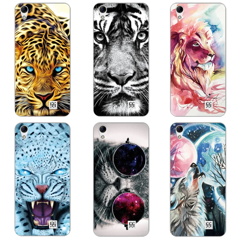 Tiger Lion Cat Animal Patterned Case For HomTom HT16 Silicone Soft Shell Pro HT 16 Phone Back Cover |