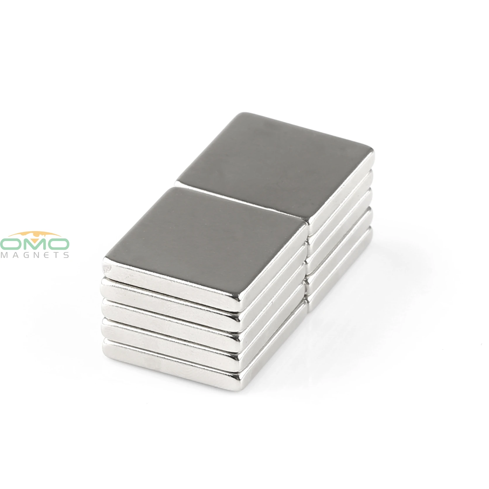 

OMO Magnetics Lots 10 x Super Strong Block Cuboid Magnets 20 x 20 x 3 mm Rare Earth Neodymium N50
