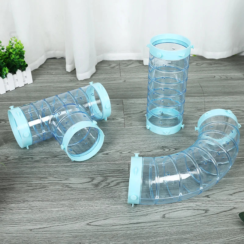 Ferrets Guinea Pig Pet Tunnel for Rabbits Guinea Pig Tunnel Collapsible Hamster Tunnel Kittens Color Random 