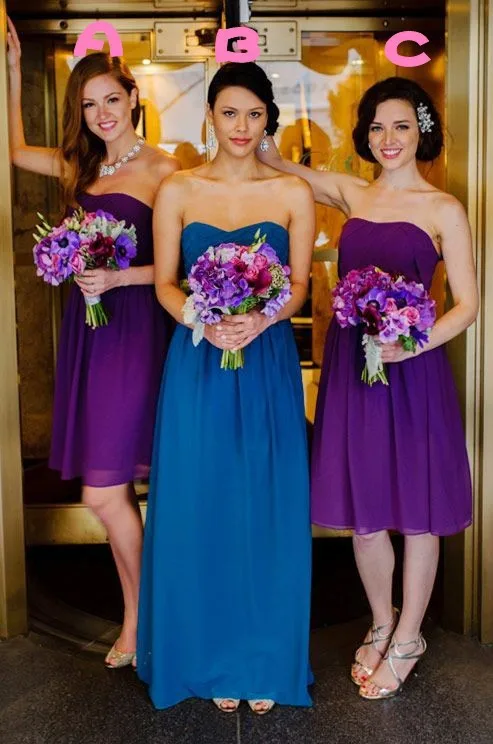 Hot Selling 2019 New Cheap Long Chiffon Bridesmaid  Dresses  