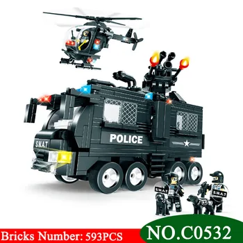 

C0532 SWAT reconnaissance team Building Blocks set assembled DIY Bricks Toys for Children Funny Educational Toys