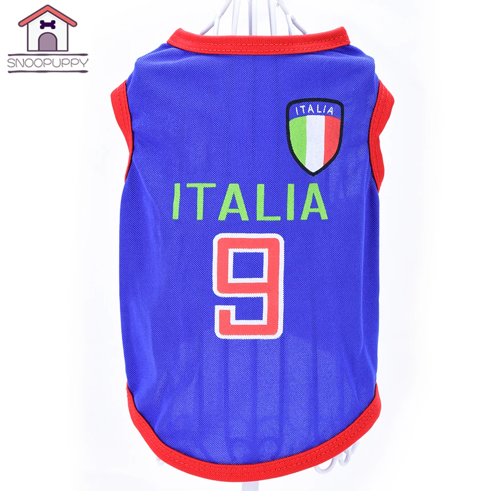 Dog Pet T Shirt World Cup Vests For Dogs Comfortable Football